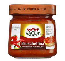 Bruschettina s feferonkou Sacla 190g