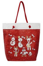 Vánoční taška červená velká Mainetti