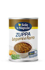 Luštěninová polévka se špaldou O Sole e Napule 400g