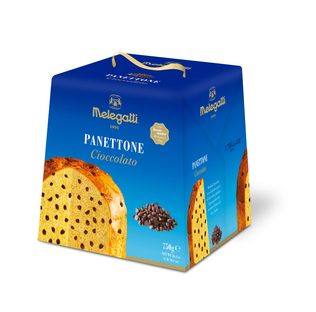 Panettone s kapkami čokolády Melegatti 750g