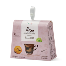 Sušenky ZALETTO s kukuřičnou moukou a rozinkami Loison 200g