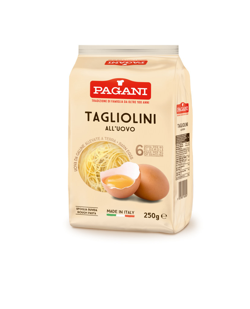 Hnízda vlasová Tagliolini vaječná Pagani 250g