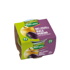 Ovocné pyré jablko švestka Valfrutta 2x100g