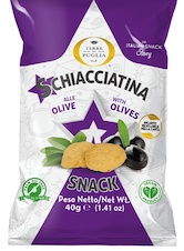 Schiacciatina snack s olivami Terre di Puglia 40g