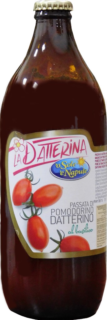 Rajčatové pyré z oválných rajč. s bazalkou Passata Datterino O Sole e Napule 660g